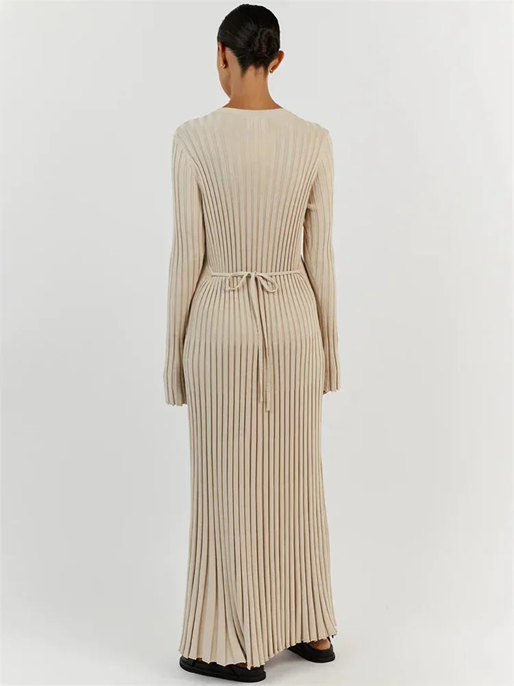 Womens Tossy Lace-Up Knit Dress