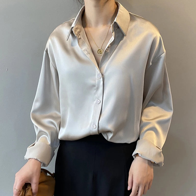 Womens Button Up Vintage Blouse